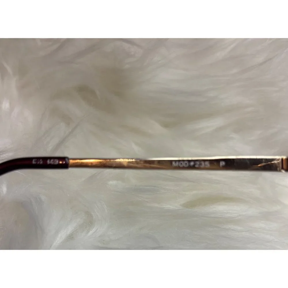 Oversized Retro Square Sunglasses Vtg Tiara Mod 235 Purple Marble Gold tone